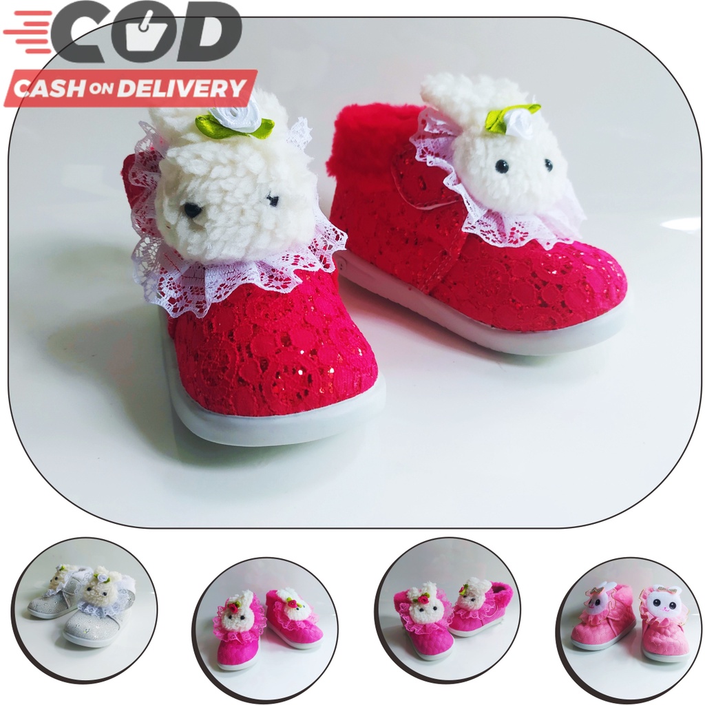 SEPATU ANAK KELINCI BUNYI USIA ANAK 1-3 THN