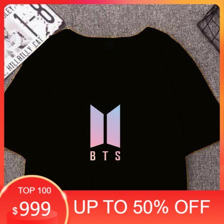 KAOS OVERSIZE  BTS LOGO / KAOS LOGO BTS / KAOS BTS BAHAN SPANDEXFIT XL