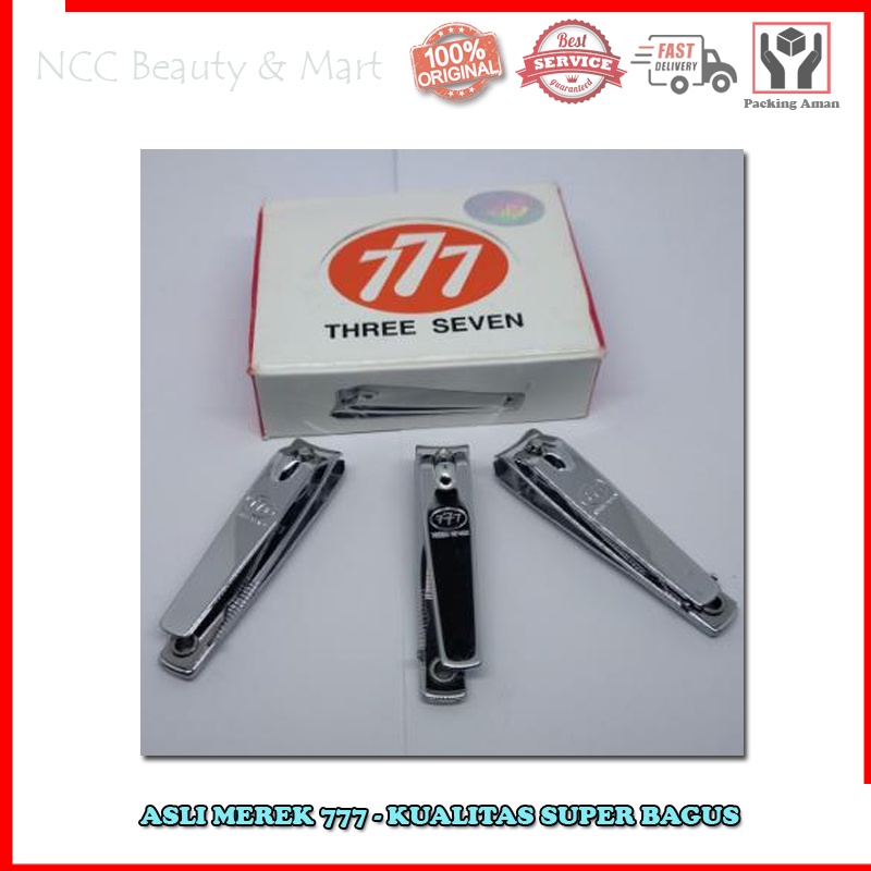 * NCC * Gunting Kuku Merek 777 Three Seven Stainless - Kualitas SUPER BAGUS