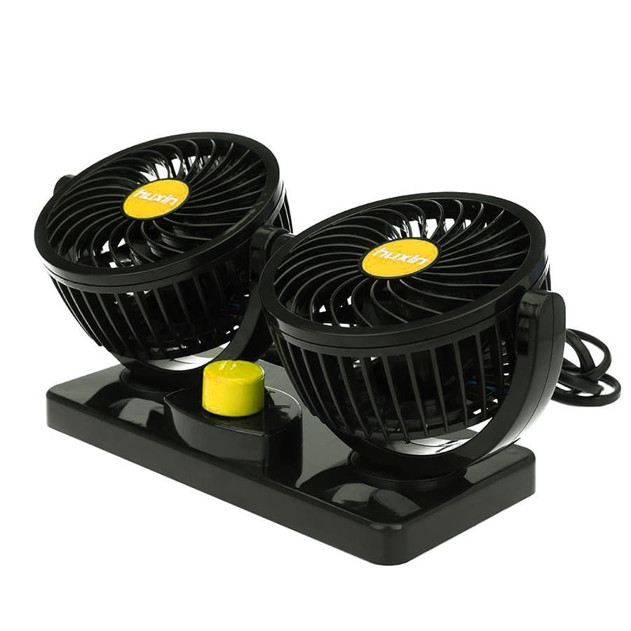 Kipas Angin DC 12 V Dengan Double Headed Vehicle Fan