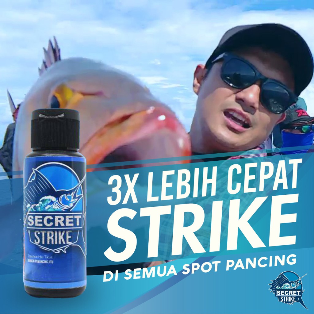 Paket 3 Botol SECRET STRIKE Essen Arom Amis Umpan Pancing Ikan Mas Laut - Mancing Strike