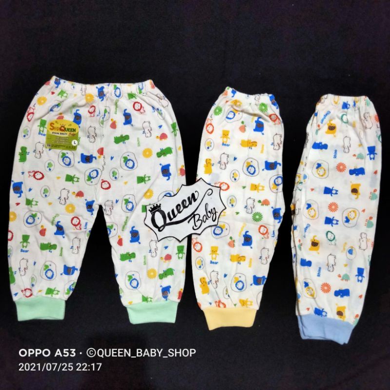 (3 pcs) SNI Celana Panjang Newborn MOTIF / POLOS Celana Panjang Bayi Perlengkapan Bayi