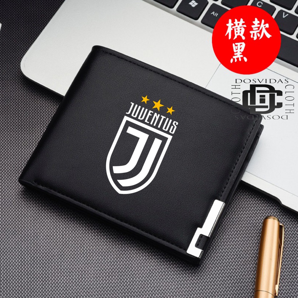 Dompet Anak Dompet Lipat Pria JUVENTUS FC Dompet Kulit Sintentis BIANCONERI JUVENTUS CUSTOM FREE NAM