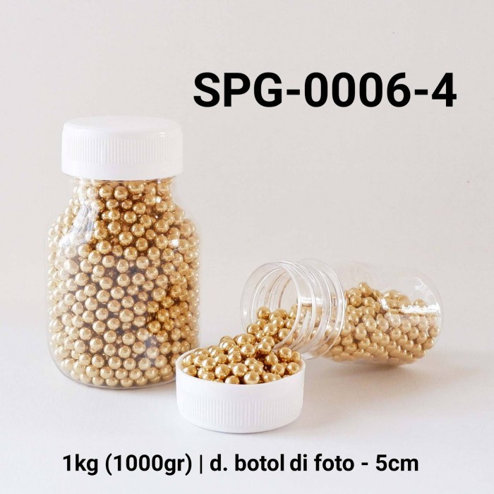

SPG-0006-4 Sprinkles sprinkle sprinkel 1kg 1 kg kilo mutiara gold emas