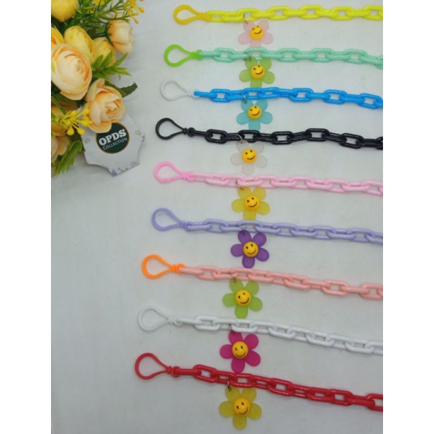 Strap Masker Anak Rantai Masker Warna Warni Lanyard Strap Kalung masker Korea Chain Tali smile Daisy