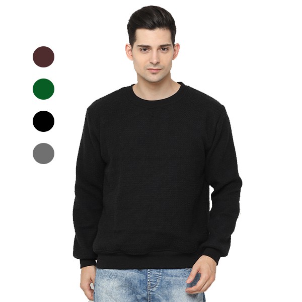 Knit Sweater  Sweater Rajut Polos  Pria 4 Warna 
