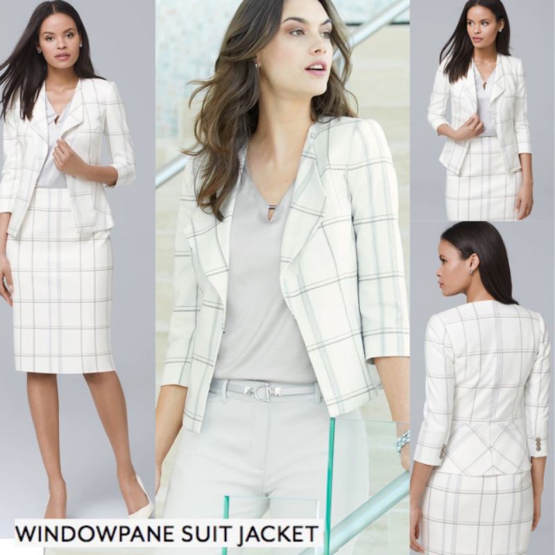 blazer WHBM white square