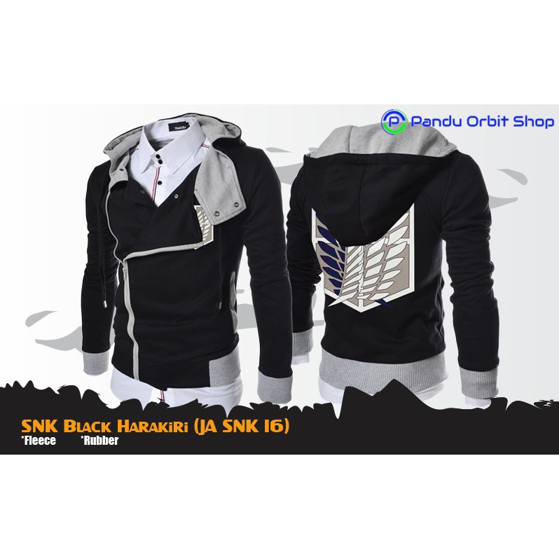 Jaket Snk Black Harakiri - JA SNK 16