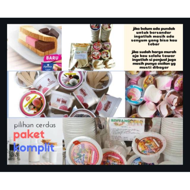 

Paket bubuk es krim komplit / paket cerdas