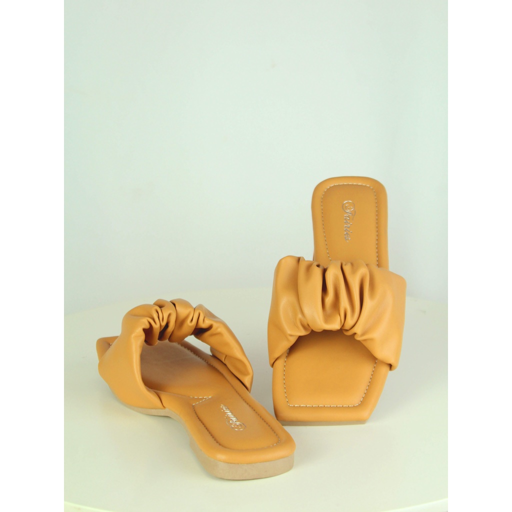 [7.7 Boombastis Sale⚡] - SANDAL WANITA FAIRIES OONA FS006 SANDALS  RUCHED FLAT