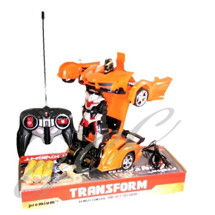 Barang Bagus Mainan Mobil Remot Control Rc Transformer Mobil Jadi Robot CUCI GUDANG