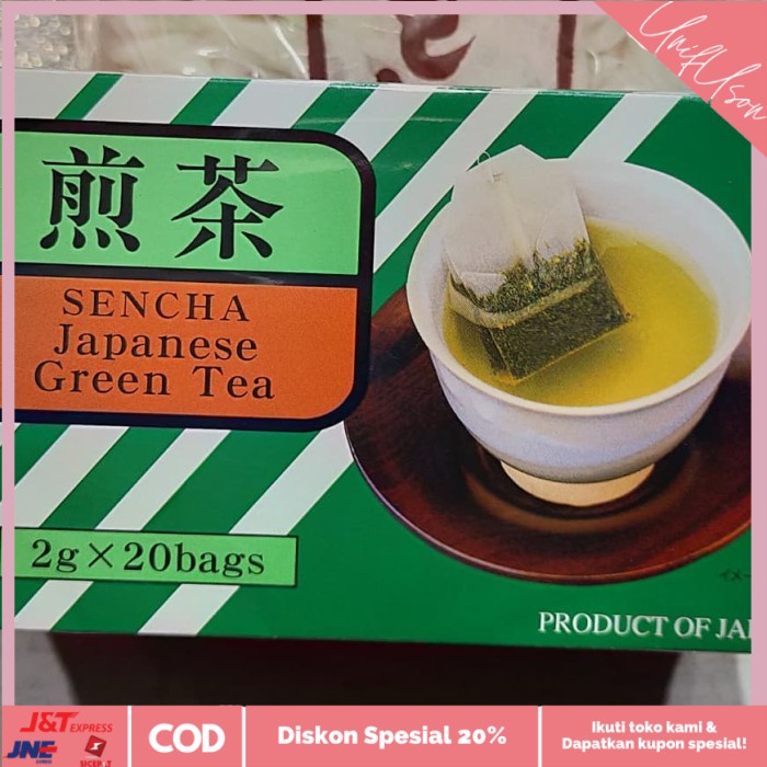 

⭐COD⭐ Ujinotsuyu Sencha japanese Green tea bags 2x20gr