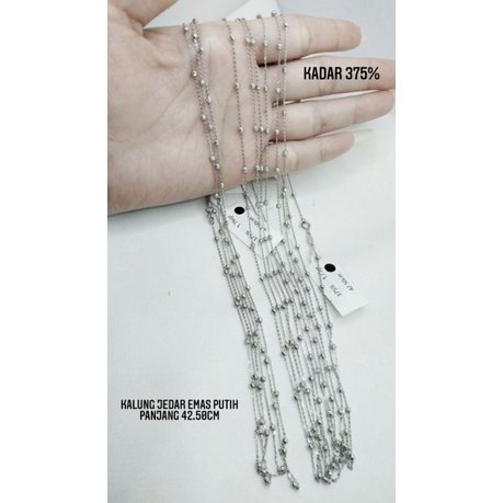 KALUNG JEDAR EMAS PUTIH KDR 375%