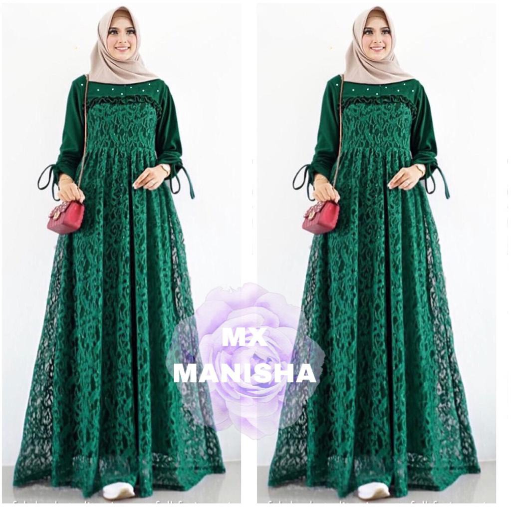 INDOBEST MX MANISHA XL BRUKAT / PAKAIAN FASHION WANITA PESTA