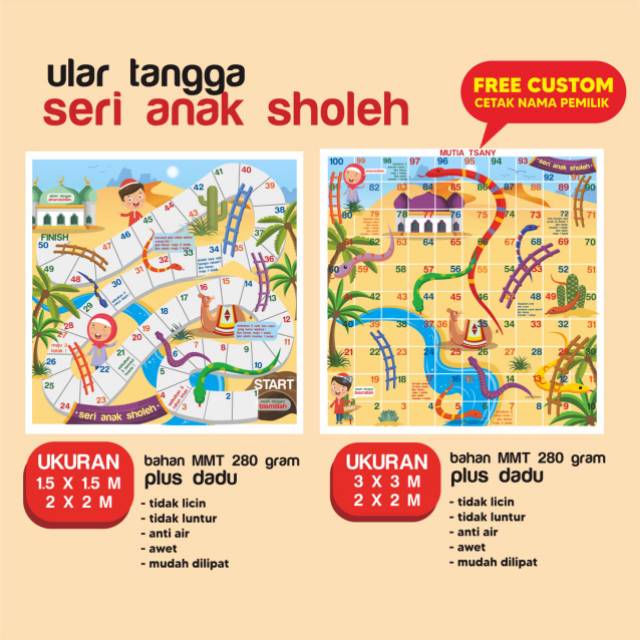 Ular Tangga Jumbo SERI ANAK SHOLEH | Shopee Indonesia