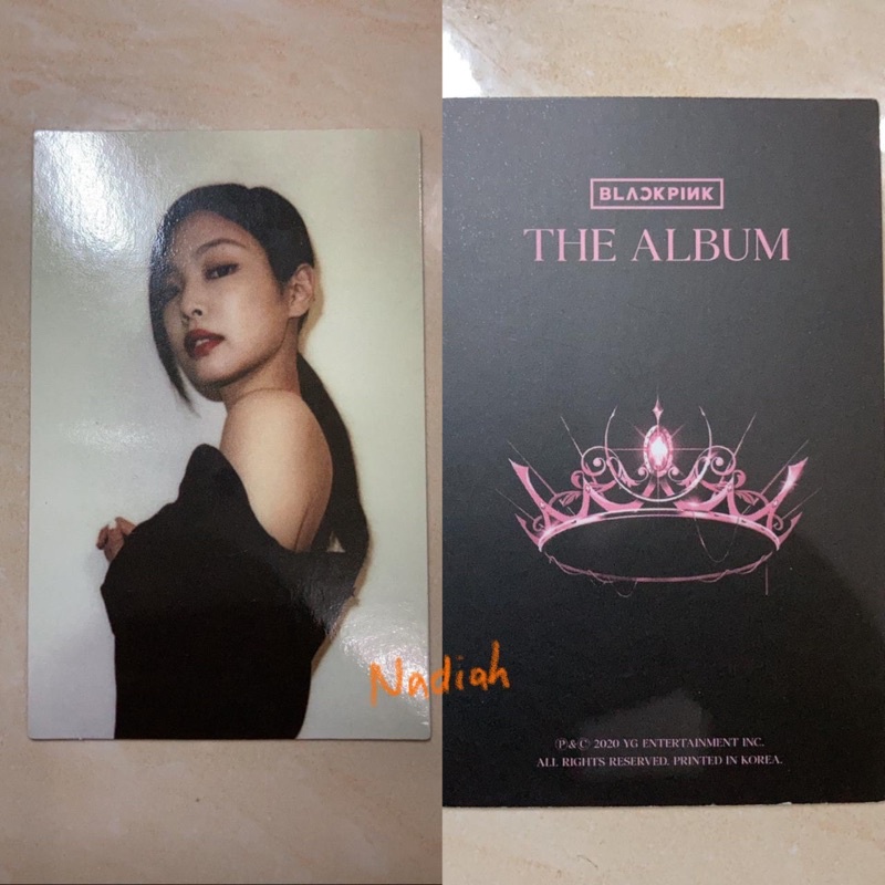 Photocard Jennie The Album.