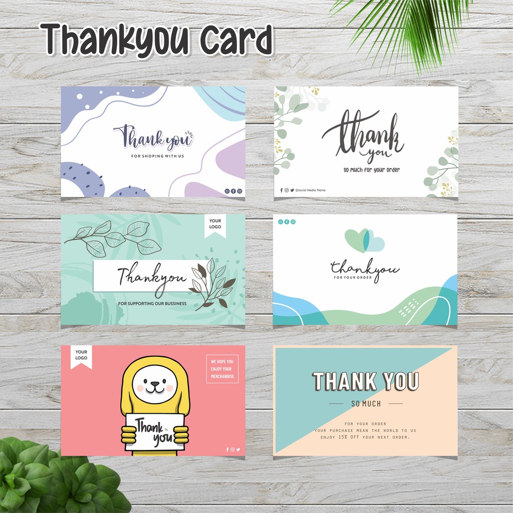 

THANKYOU CARD/ KARTU UCAPAN/ GIFT CARD CUSTOMS