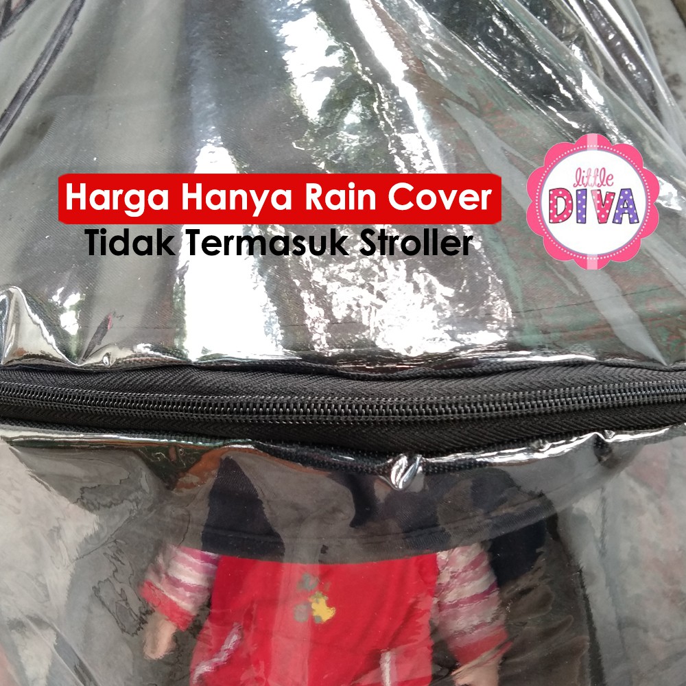 RAIN COVER Stroller Pelindung Hujan  Ritsleting / non Resleting - Tutup Stroller Anti Hujan , Debu / Corona AKACHAN