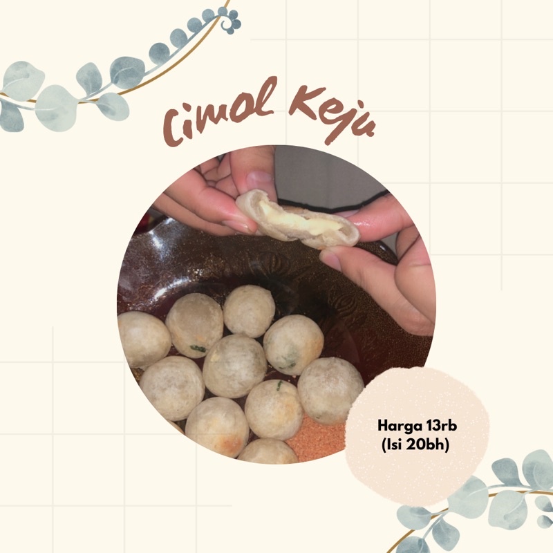 

Cimol Isi Keju Mentah (20pcs)