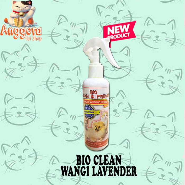 Penghilang bau Pesing &amp; Kotoran Kucing,anjing,kelinci dll Bio clean and Fresh All wangi 250 ml