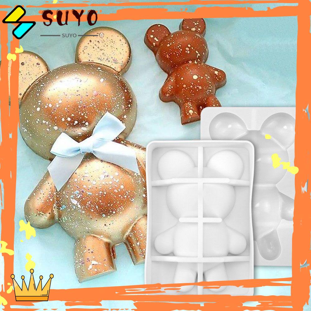 Suyo Cetakan Coklat / Jelly / Mousse Bentuk Beruang 3D Handmade