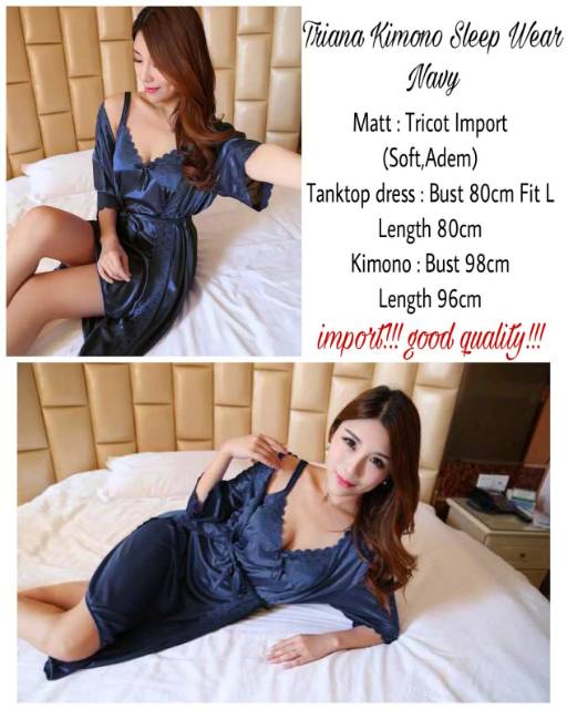 Triana Kimono sleep wear (tersedia 8 warna)