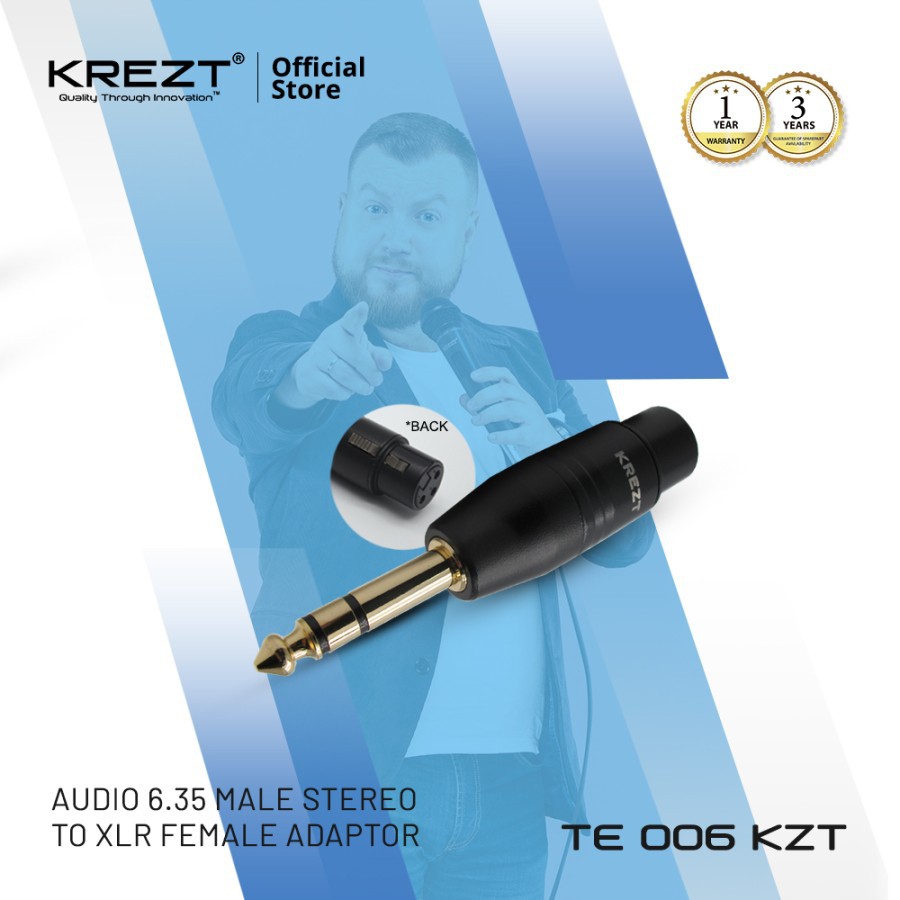 KREZT AUDIO XLR ADAPTOR TE 006 KZT FEMALE STEREO