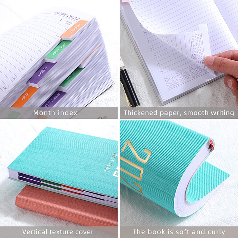 

Terlaris ✨ - Kuhong 2023 Buku Catatan / Diary / Agenda Mingguan A5 Portable Untuk Stationery Sekolah / Kantor3.1.23