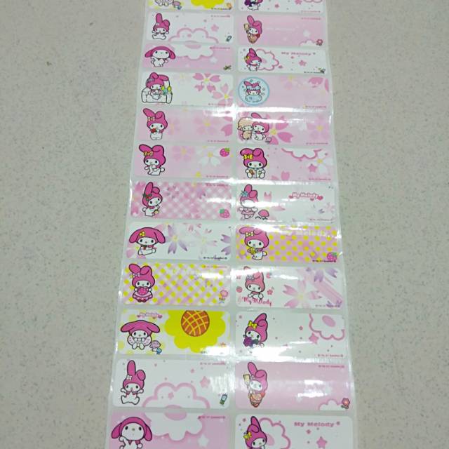 

Label Nama My Melody Ukuran L