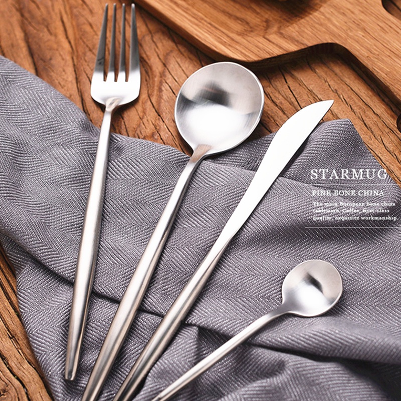 4Pcs sliver Stainless Steel Cutlery Set