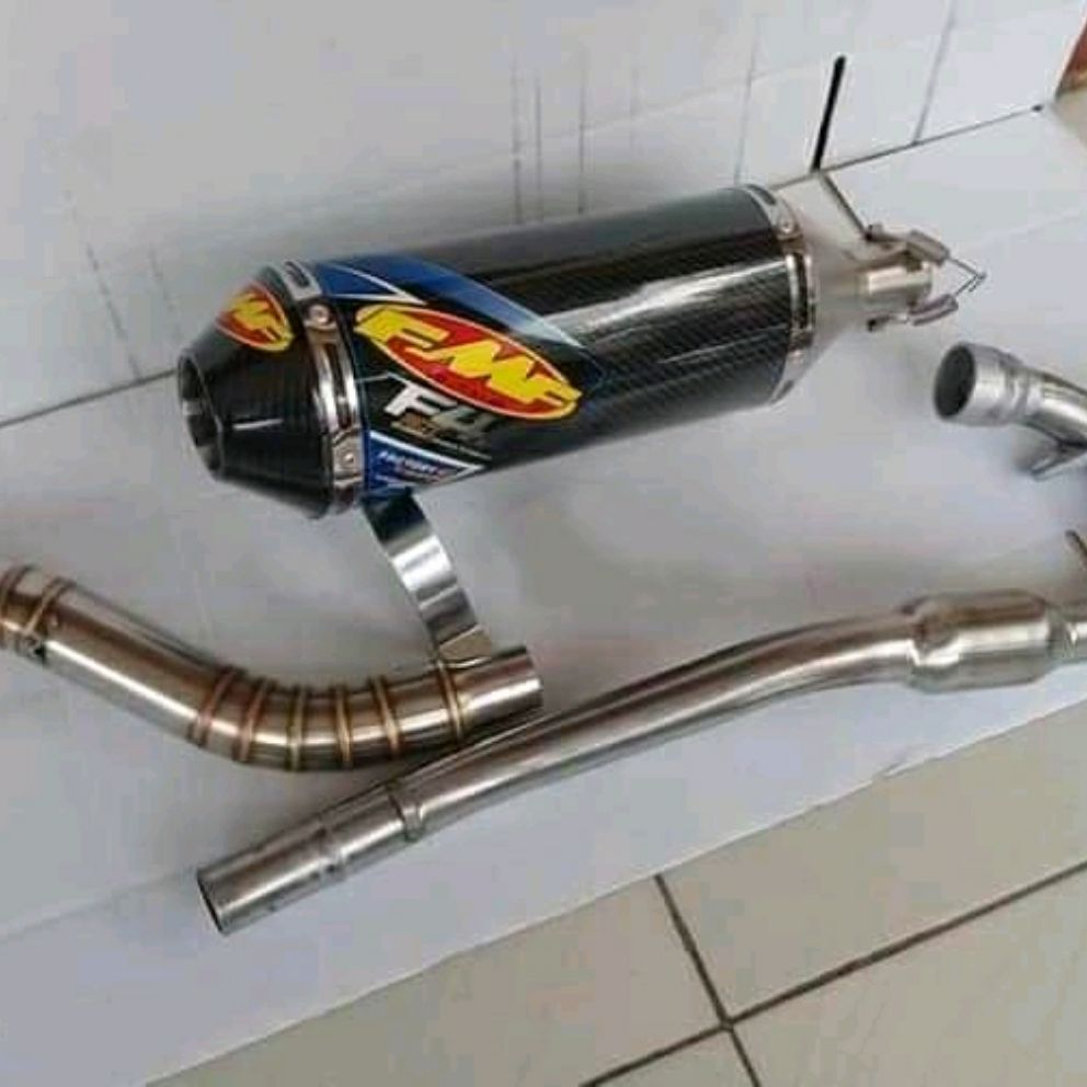 KNALPOT RACING KLX FMF CARBON UNTUK KLX DAN CRF