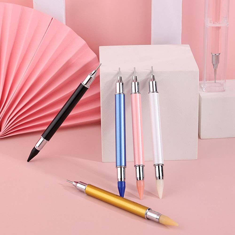 Needway Pena Bor Kuku DIY Tahan Lama Lukisan Kuku Manicure Alat UV Gel Pen Double Head Nail Rhinestone Picker