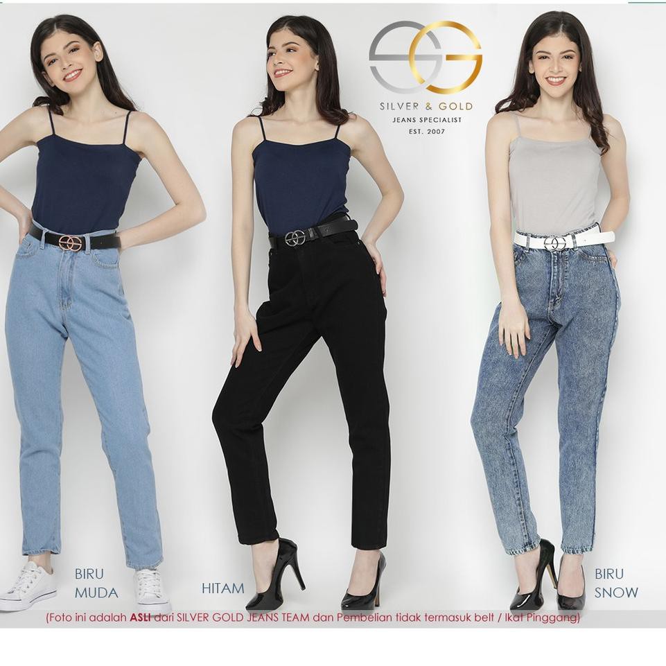 READY STOK   AF - SG - Highwaist Boyfriend Jeans