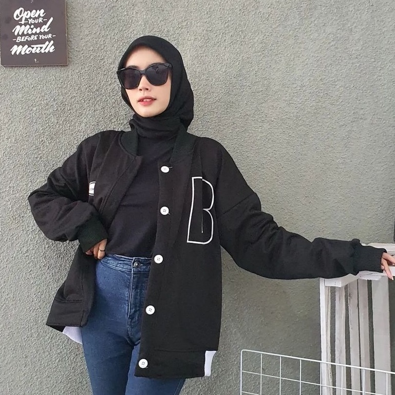 B Jaket Bomber - Jaket Bomber Unisex Terbaru