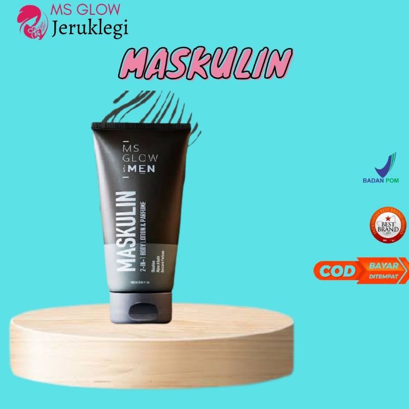 MASKULIN MS GLOW FORMEN/PARFUM & BODY LOTION PRIA BACARAT/HANDBODI LOTION COWO WANGI TAHAN LAMA