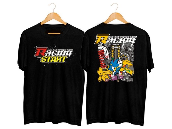 Kaos Distro Pria TShirt Pria Kaos Pria Racing Start AMG - BF187
