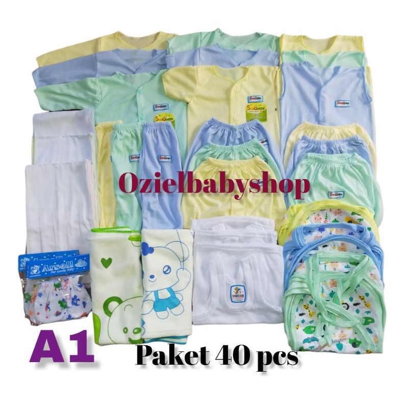 PROMO !!! PAKET KOMPLIT perlengkapan bayi baru lahir SNI 40 PCS