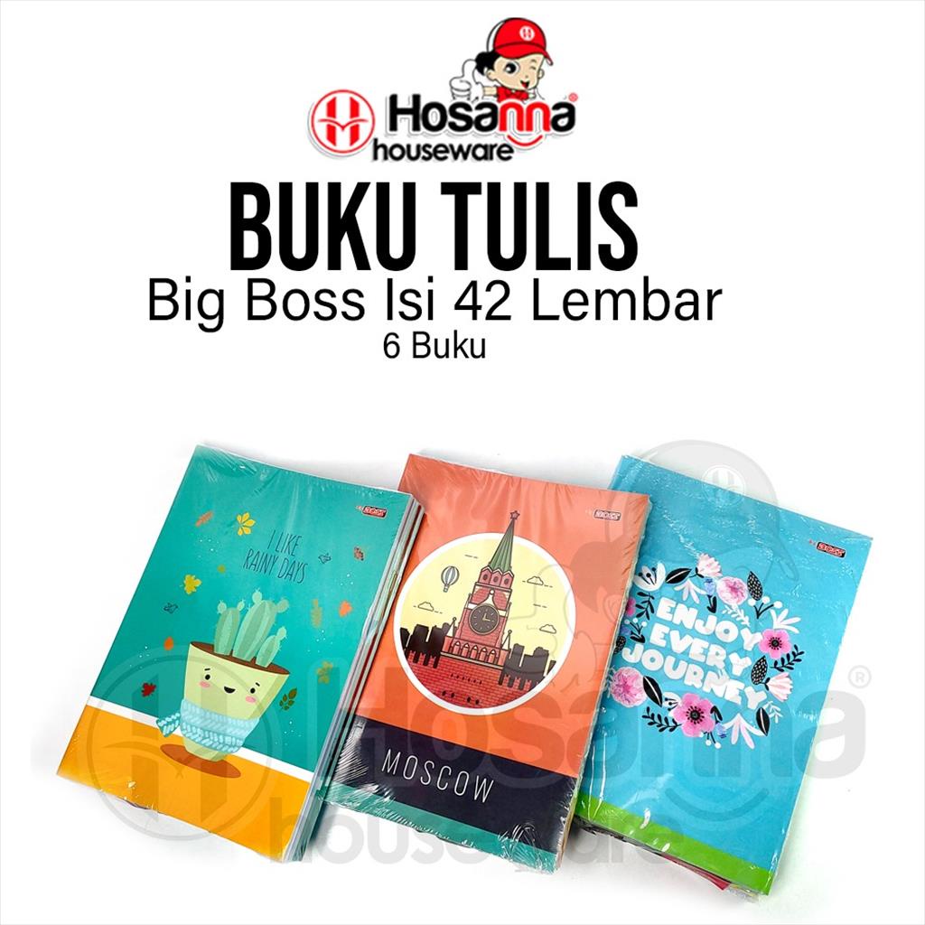 

6pcs Buku Tulis BIG BOSS Garis 42 lembar / Buku Tulis BIG BOSS