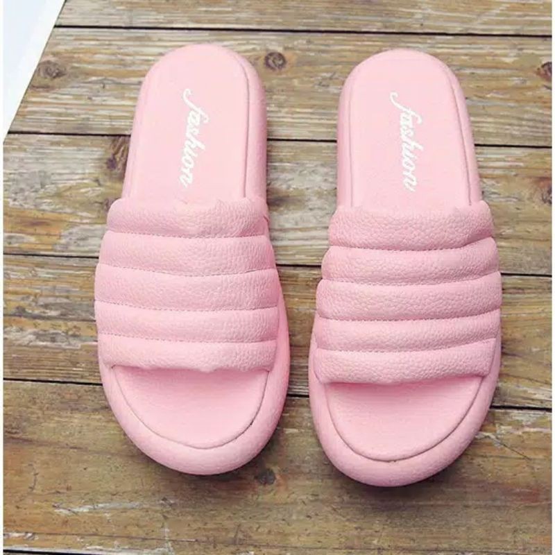SANDAL KOKOP WEDGESS WANITA KERUT PINGUL