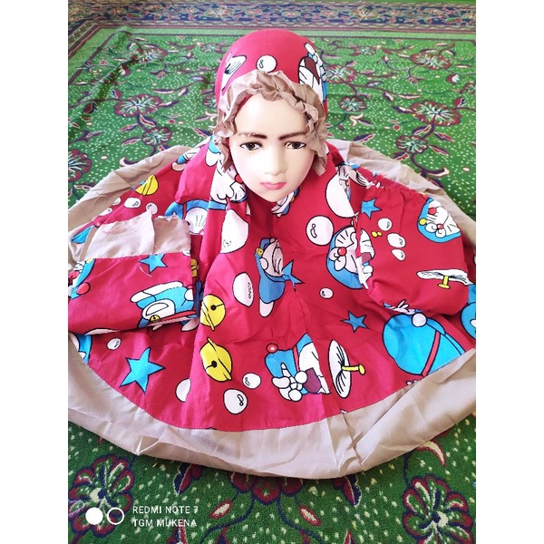 (Ready siap kirim) MUKENA ANAK PEREMPUAN  KATUN ADEM MOTIF KARTUN USIA 2 3 4 5 TAHUN size M L dan XL MUKENA ANAK 2-5 TH / MUKENA KARAKTER-3