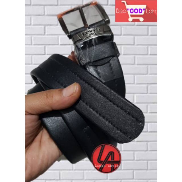 Gesper kulit Sabuk kulit Ikat pinggang kulit pria Resleting