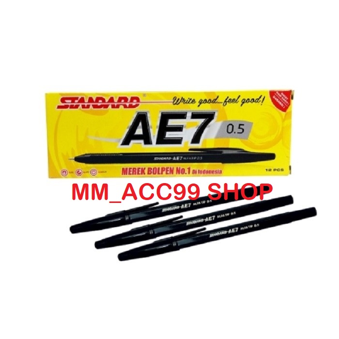 Pulpen Standard Ae7 / Pen Standart Ae7 12pcs