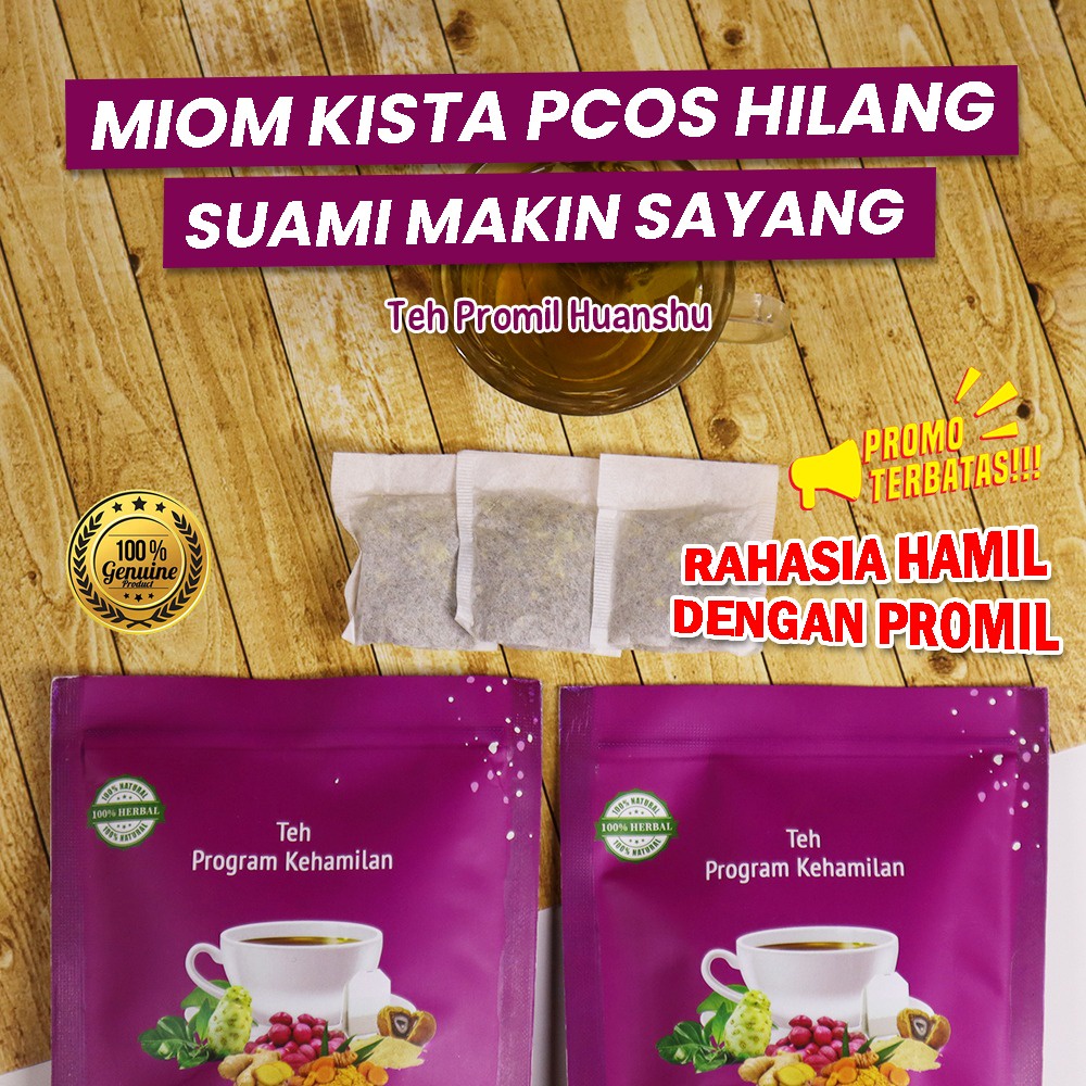

Teh Promil Huanshu Pink (2 Pcs Suami Istri) Teh Promil Suami Istri Teh Promil Ayah dan Bunda Teh Promil Herbal Khusus MIOM KISTA PCOS