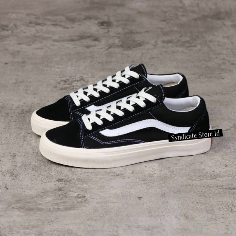 SEPATU VANS OLD SKOOL OG PREMIUM Black White Import 100% (Bonus Kaos Kaki) SNEAKERS OLDSKOOL VANS OLDSCHOOL original 100% sepatu pria sepatu wanita sneakers vans