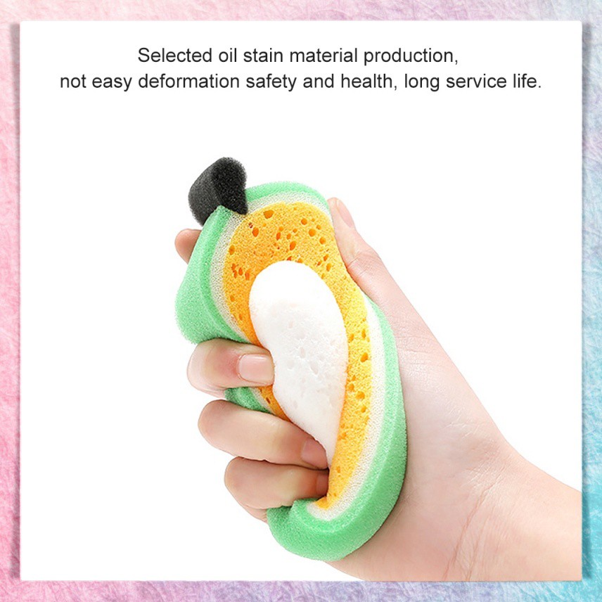 Spons Spon Sponge Spoon Cuci Piring Gelas Cangkir Perlatan Dapur Spon Mandi Buah Buahan Fruit Sponge