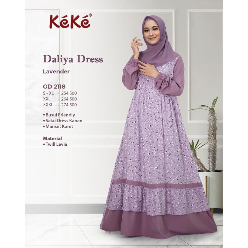 GAMIS DEWASA DALIYA SERIES by KEKE TERBARU 2022 GAMIS KEKE TERBARU 2022 GAMIS BRANDED TERBARU 2022