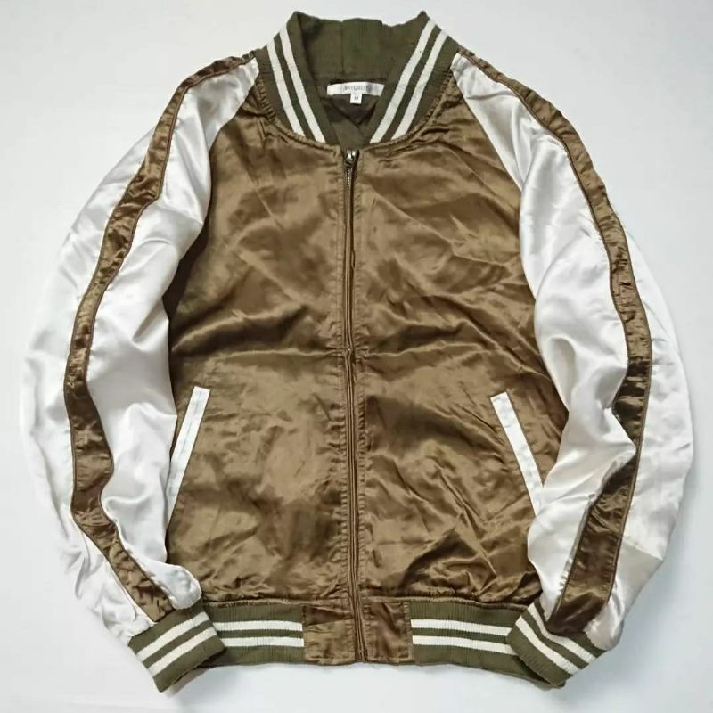 UPDATE LAGI !!!! (GRATIS ONGKIR & COD) thrift Vintage puffer brand windbreaker flight Corduroy second harrington tartan jaket second racing varsity-837 M (59x53)