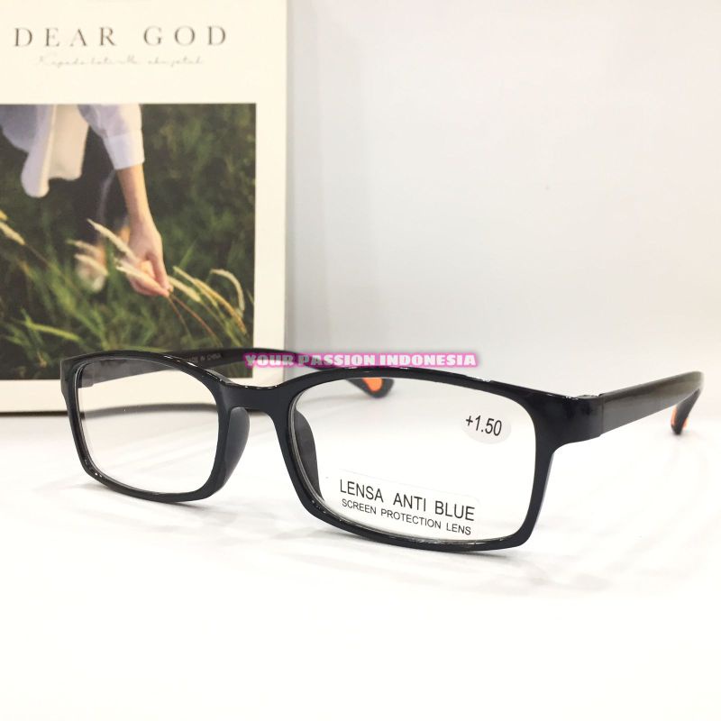 DA387 Kacamata Baca Antiradiasi +1.00 sd +3.00 Kotak Unisex