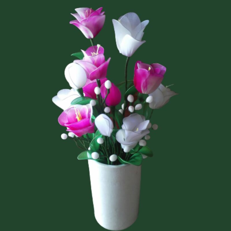 Bunga Hiasan Meja Dekorasi Ruangan Pajangan Sudut Rumah Bunga Kerajinan Tangan