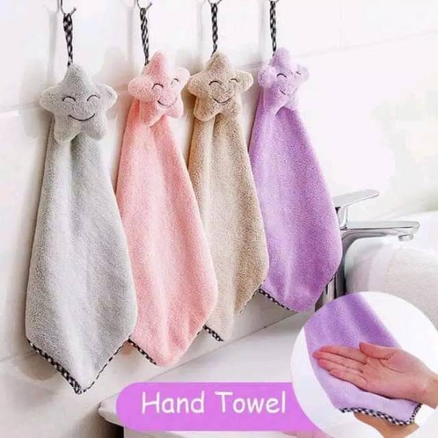 Lap Tangan Handuk Motif Bintang Hand Towel Lap